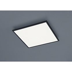 Plafondarmatuur RACK hoekig IP20, gesatineerd, zwart mat dimbaar