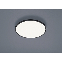 Plafondarmatuur RACK rond IP20, gesatineerd, zwart mat dimbaar
