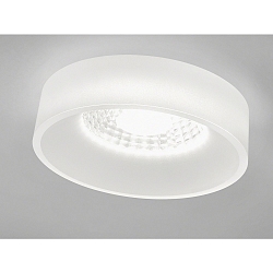 Plafondinbouwarmatuur IVA IP44, gesatineerd, wit dimbaar