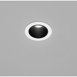 Plafondinbouwarmatuur PIC rond IP20, zwart, wit