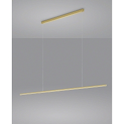 Pendelarmatuur LOOPY direct, met diffuser IP20, goud mat dimbaar