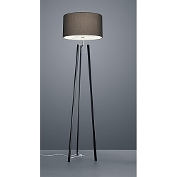 Floor lamp CERTO, E27, IP20, matt anodised - chrome / anthracite