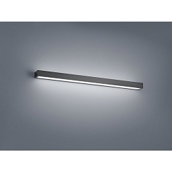 Spiegelarmatuur THEIA 90 IP44, gesatineerd, zwart mat 