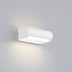 Wandarmatuur LUZ roteerbaar, direct / indirect, met diffuser IP54, koffie bruin dimbaar