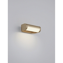 Wandarmatuur LUZ roteerbaar, direct / indirect, met diffuser IP54, koffie bruin dimbaar
