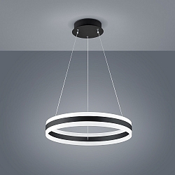 Pendelarmatuur LIV 60 up down, ring vorm IP20, zwart mat dimbaar