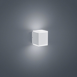 Wandarmatuur voor buitenshuis KIBO up down, cubusvorm IP54, wit mat 