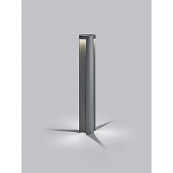 Lichtpaal SKY 3-voudig, direct / indirect, schakelbaar IP65, grafiet 