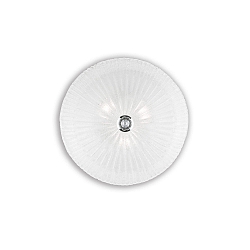 Wand- en plafondarmatuur SHELL PL3 3-vlams E27 IP20, transparant 