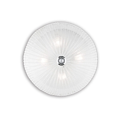 Wand- en plafondarmatuur SHELL PL4 4-vlams E27 IP20, transparant 