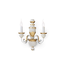 Wall luminaire FIRENZE AP2, 2 flames, E14, antique white