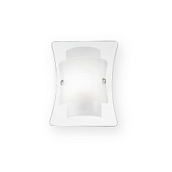 Wandarmatuur TRIPLO AP1 1-vlams E27 IP20, transparant, wit 