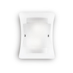 Wandarmatuur TRIPLO AP2 2-vlams E27 IP20, transparant, wit 