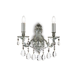 Wall luminaire GIOCONDA AP2, 2 flames, E14, silver