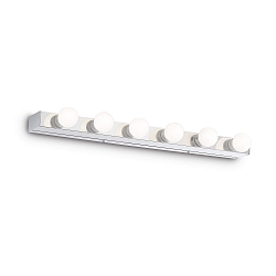 Spiegelarmatuur PRIVE' AP6 6-vlams E14 IP20, chroom 