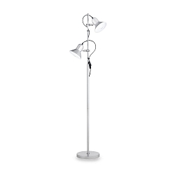 Floor lamp POLLY PT2, 2 flames, E27, silver