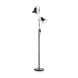 Floor lamp POLLY PT2, 2 flames, E27, silver