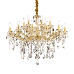 Kroonluchter FLORIAN SP18 18-vlams E14 IP20, goud 