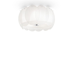 Plafondarmatuur OVALINO PL5 5-vlams E27 IP20, wit 