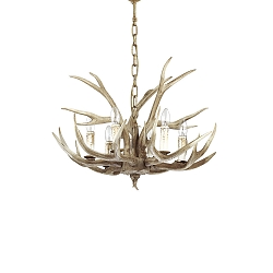 Kroonluchter CHALET SP6 6-vlams E14 IP20, beige