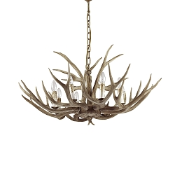 Kroonluchter CHALET SP8 8-vlams E14 IP20, beige