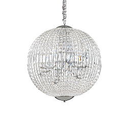 Pendelarmatuur LUXOR SP12 12-vlams G9 IP20, chroom