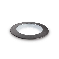 Vloerinbouwarmatuur GRAVITY PT ROUND SMALL / � 90MM rond, stijf, begaanbaar GU10 IP67, zwart dimbaar