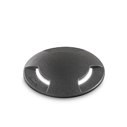 Vloerinbouwarmatuur LANDING PT BIG 3-voudig, rond, begaanbaar GX53 IP67, zwart dimbaar