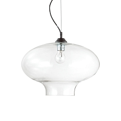 Pendelarmatuur BISTRO SP1 ROUND E27 IP20, transparant