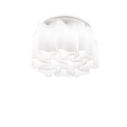 Ceiling luminaire COMPO, 10 flames, � 73.5cm, E27, smoked glass / chrome