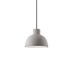 Pendelarmatuur OIL-5 E27 IP20, zwart, betongrijs