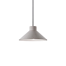 Pendelarmatuur OIL-6 E27 IP20, zwart, betongrijs