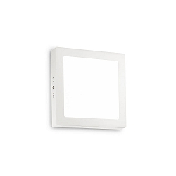 Wand- en plafondarmatuur UNIVERSAL SQUAR IP20, wit