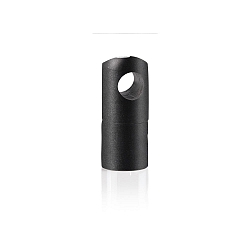 Houder SUPPORTO CAVO 15X30 met trekontlasting, gesloten, zwart