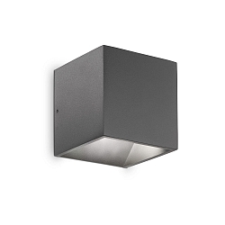 Wandarmatuur voor buitenshuis RUBIK-AP1 1-vlams IP44, antraciet, gepoedercoat