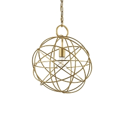 Pendelarmatuur KONSE 1-vlams E27 IP20, goud, gesatineerd