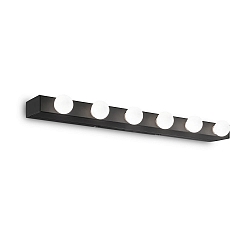 Spiegelarmatuur PRIV� 6-vlams E14 IP20, zwart