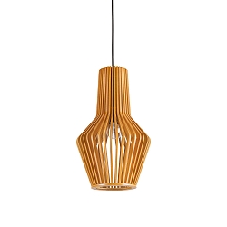 Pendelarmatuur CITRUS-1 kantelbaar E27 IP20, hout, zwart