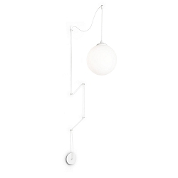 Pendelarmatuur BOA 1-vlams E27 IP20, wit mat