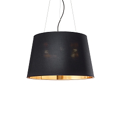 Pendelarmatuur NORDIK-SP6 E27 IP20, goud, zwart mat