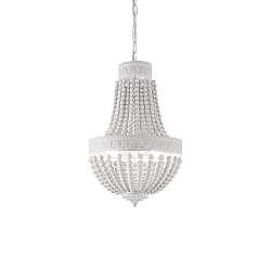Kroonluchter MONET 5-vlams E14 IP20, wit
