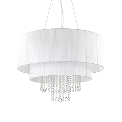 Pendelarmatuur OPERA 10-vlams, instelbaar E27 IP20, wit