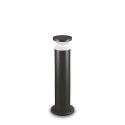 Staande armatuur voor buiten TORRE BIG E27 IP44, opaal, zwart mat, gepoedercoat