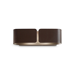 Wandarmatuur CLIP SMALL 2-vlams E27 IP20, corten (staal)