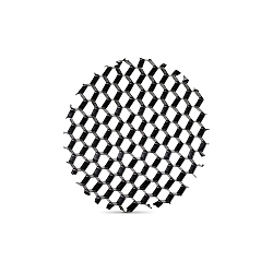 Honingraat filter HONEYCOMB, zwart