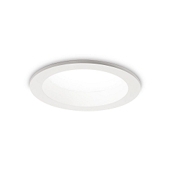 LED recessed spot BASIC WIDE, IP44, � 14.4cm, 20W 3000K 1900lm 87�, matt white