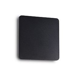 Wandarmatuur COVER SQUARE indirect IP20, opaal, zwart, gepoedercoat
