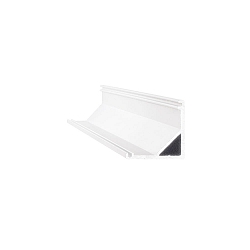 Corner profile SLOT SURFACE 11mm, incl. round cover + mounting kit, 200cm, white