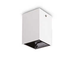 Plafondarmatuur NITRO SQUARE groot, hoekig, met lensoptiek IP20