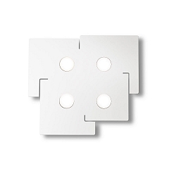 Wand- en plafondarmatuur TOTEM 4-vlams GX53 IP20, mat, wit